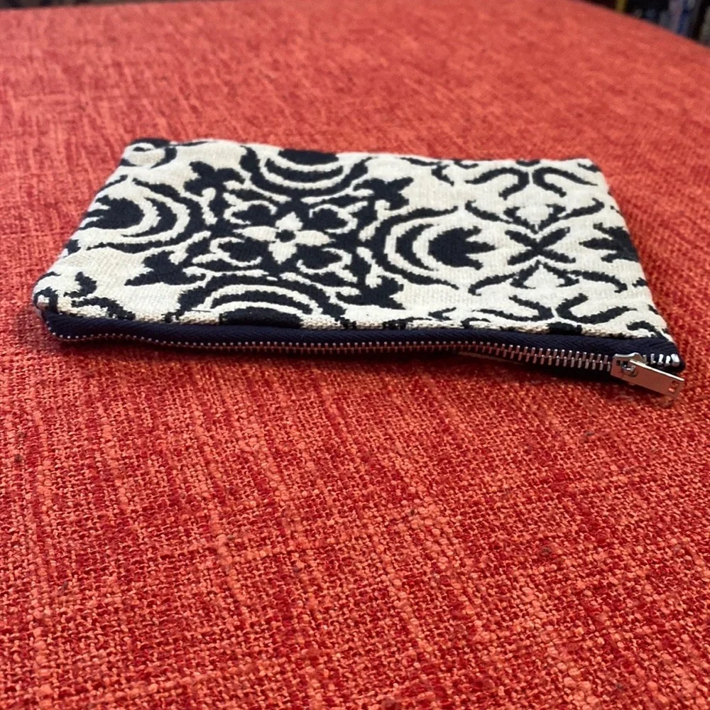 VTG 60’s Handmade Black Damask Carpet Makeup Case Bag